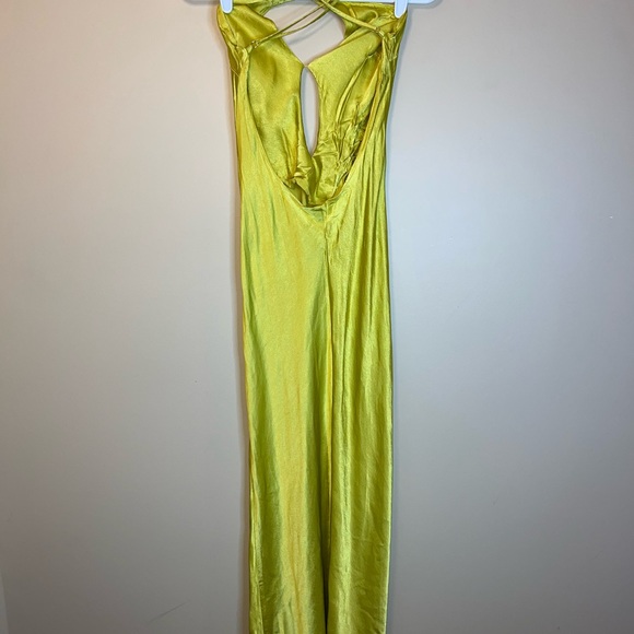 MESHKI XS DRESS SATIN CUT OUT MAXI - Picture 8 of 16